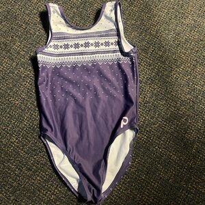 Purple Sweater Pattern Leotard